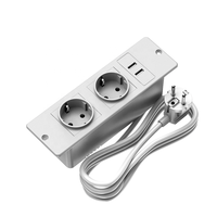 Prise de courant encastrée pour bureau, prise de courant encastrée pour meubles avec ports USB pour bureau bien rangé, comptoir de cuisine, armoire