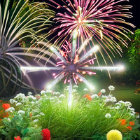 Feux d'artifice LED d'extérieur pour Noël et le Nouvel An, décoration en verre étanche IP65