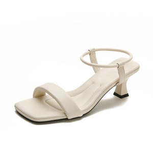 Sandalias Planas de Punta Cuadrada para Mujer Lilyjia, de Cuero Genuino, Elegantes, Transpirables, con Tira Trasera, para Verano - Product Image 5