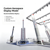 Modèle d'affichage de fusée aérospatiale personnalisé