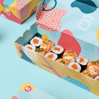 Vente en gros d'emballages en papier écologique de qualité alimentaire pour sushi togo gâteau boulangerie crêpe cadeau beignet restauration dossiers de stratification mats pour