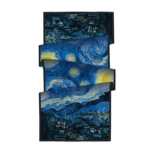 Sciarpa Invernale in Poliestere Doppio Strato 180cm X 70cm con Motivo Notte Stellata di Van Gogh per Donne, Qualità Boutique, Ideale come Regalo o Stola - Product Image 3