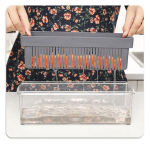 Coupe-légumes manuel multifonctionnel écologique 17 pièces Fruits Légumes Outils Cuisine Oignon Légumes Hachoir <span class=keywords><strong>Mandoline</strong></span> - Product Image 5