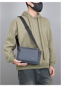 Nouveauté Sac bandoulière tendance pour garçon Printemps Polyester imperméable Sac messager de voyage Géométrique Lettre Décontracté extérieur - Product Image 5
