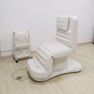 Lit de massage moderne électrique à 4 moteurs avec cadre en fer et revêtement en cuir synthétique pour salon de beauté, lit de spa Neoplan - Product Image 2