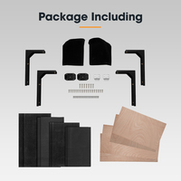 SAN HIMA Tiroir de rangement arrière pour véhicule lourd, pick-up 4x4, SUV, tiroir de rangement pour voiture, tiroir verrouillable, kit complet de bricolage, accessoires