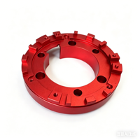 Adaptateur de caméra en alliage d'aluminium ou en acier inoxydable sur mesure, usiné avec précision par CNC, support métallique anodisé rouge pour caméras d'action
