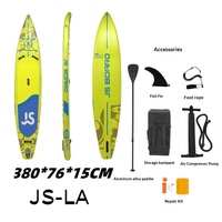 Vente directe d'usine JS LA SUP Planche à pagaie gonflable portable multifonctionnelle pour la course et le surf