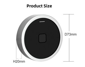 Mini lecteur de contrôle d'accès RFID par empreinte digitale, étanche IP66, anti-vandalisme, écran tactile en métal, carte EM 125KHz, accès pour 1000 utilisateurs - Product Image 5