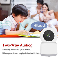 Tuya Smart 3MP WiFi PTZ Camera, 2.4G Indoor Security Camera with Two-Way Audio