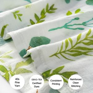 Manta Envolvente <span class=keywords><strong>de</strong></span> Muselina para Bebé Recién Nacido, Cuadrada, Grande, <span class=keywords><strong>de</strong></span> Doble Capa, Súper Suave, <span class=keywords><strong>de</strong></span> Algodón Orgánico y Bambú, con Impresión Personalizada <span class=keywords><strong>de</strong></span> Fábrica - Product Image 3