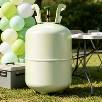 Tanque de Gas Universal para Globos de 22L con Kit de Llenado de Gran Capacidad para Eventos de Aniversario y Festivos, Infla 90 Globos