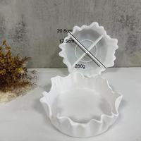 Moule à plateau irrégulier en résine époxy pour bricolage Plateau de stockage de fruits en ciment Moule en silicone