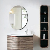Miroir mural en fer artisanal monté sur miroir classique mural incassable pour salon