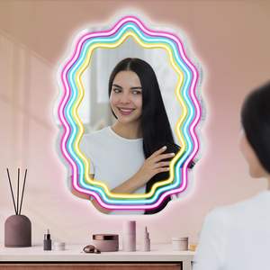 <span class=keywords><strong>กระจก</strong></span>ไฟ LED ป้ายนีออนสีรุ้งสำหรับตกแต่งห้องนอนเด็กผู้หญิงกระจกนีออนน่ารัก - Product Image 6