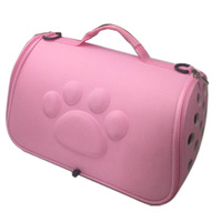 Vente en gros d'usine - Sac de transport pliable et respirant pour animaux de compagnie, couleur unie, en matériau EVA, pour le transport de chats et de chiens
