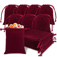 Bolsa de Terciopelo Grande Ecológica con Cierre de Cremallera y Logotipo Personalizado, Fabricada en India, para Eventos, Promociones y Uso Diario, Disponible para la Venta