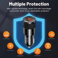 Adapter Mobil USB Murah Terlaris, Stasiun Pengisian Daya Cepat untuk Ponsel, Charger Portabel, Charger Ponsel, Charger Mobil USB C PD