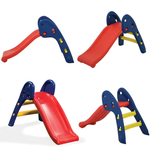 Jaalex Personnalisé CE Toboggan pliable en plastique pour enfants Équipement de terrain de jeu intérieur Toboggan en plastique pour enfants Toboggan extérieur pour enfants