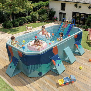 <span class=keywords><strong>Piscina</strong></span> Extra Grande para Exteriores Joyee 2026, <span class=keywords><strong>Piscina</strong></span> Portátil para Niños, <span class=keywords><strong>Accesorios</strong></span> para <span class=keywords><strong>Piscina</strong></span> 160/180/210/260/300 - Product Image 4