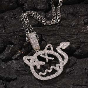 UWIN Iced Out Little <span class=keywords><strong>Devil</strong></span> Ciondolo HIP HOP CZ Mostro Fantasma di Fascino Dei Monili di Bling Bling Carino Regalo per le Donne Degli Uomini - Product Image 4