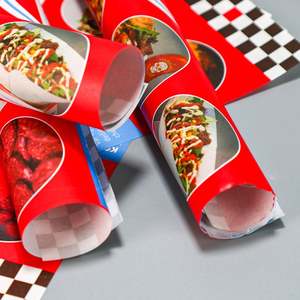 Custom logo Printing Hamburger Deli Packaging Grease Proof <b>Tissue</b> Wrapper Burger Wrap Sandwich <b>Paper</b> - Product Image 2