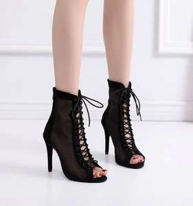 Chaussures de Danse Latine et de Salon en Dentelle et Résille pour Femmes, Talon 7,5 cm – Salsa, Tango, Swing, <span class=keywords><strong>Latino</strong></span> - Product Image 5