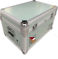 Boîte personnalisée pour instruments et équipements en alliage d'aluminium vert militaire grand, moyen et petit