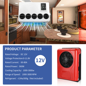Climatiseur électrique 12V 24V Camion RV Sleeper Parking Climatiseur Cabines Camion <span class=keywords><strong>Mini</strong></span> Split Refroidisseur d'air Ventilateur Sans Carburant - Product Image 2