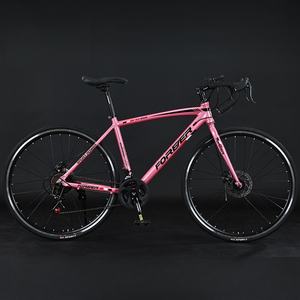 Vélo de route pour étudiants et adolescents avec roues 700C, cadre en acier à vitesse variable, <span class=keywords><strong>fourche</strong></span> courbée, frein à disque - Marque permanente - Product Image 5