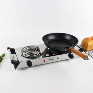 Electrodomésticos <span class=keywords><strong>de</strong></span> <span class=keywords><strong>Cocina</strong></span>, Hornilla Eléctrica Portátil Multifuncional <span class=keywords><strong>de</strong></span> Acero Inoxidable con Dos Quemadores e Indicadores Luminosos - Product Image 2