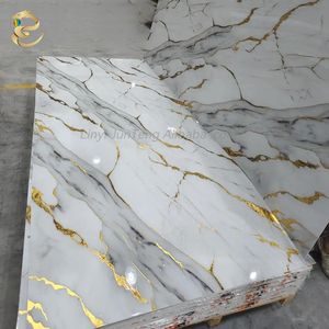 لوحة حائط من البولي فينيل كلورايد مقاومة للماء ومقاومة للحريق داخلية وصديقة للإضاءة ونمط منقوش للاستخدام المنزلي/التجاري/الترفيهي - Product Image 1