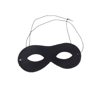 Black Half <b>Face</b> Eye Mask For Halloween Costume Zorro <b>Cloth</b> Mask Adult Children - Product Image 2