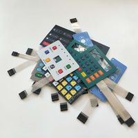 Produk terlaris Keyboard Tombol Tekan Grafis Overlay dengan sakelar membran matriks yang dapat disesuaikan
