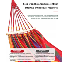 Hamac anti-roulement en nylon pour intérieur/extérieur, chaise suspendue pour balcon et camping, randonnée, capacité de 250 kg, toutes saisons