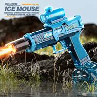 Jouets de tir MILI, pistolet à eau électrique puissant UZI, jouets lumineux, silencieux lumineux, pistolet à eau automatique pour enfants