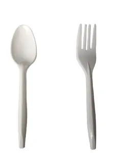 7 inch Fork Food Grade Individual Packing Fork Knife Spoon Utensil Cutlery Disposable Heavy Duty PP Plastic Forks