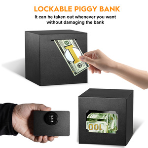 <span class=keywords><strong>Tirelire</strong></span> en métal givré <span class=keywords><strong>avec</strong></span> serrure et logo personnalisé, <span class=keywords><strong>tirelire</strong></span> à <span class=keywords><strong>code</strong></span> pour cadeau, motif de boîte à <span class=keywords><strong>code</strong></span> - Product Image 6