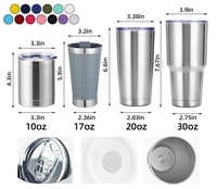 Tasse de voiture isolée sous vide à double paroi de 20oz tasse à gobelet enduite de poudre tasse à café thermique en acier inoxydable