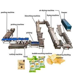 Nhà Máy bán hàng trực tiếp 300kg giờ hoàn toàn tự động Khoai Tây Chip máy làm đông lạnh khoai tây chiên thiết bị nhà máy - Product Image 4