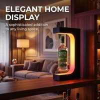 Support d'affichage à lévitation magnétique avec télécommande et lumières LED colorées pour bouteilles de vin rouge et de parfum