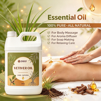 Huile de Vétiver Apaisante pour la Méditation, le Sommeil et le Soulagement du Stress – Arôme Naturel Boisé Terrestre pour Massage, Diffuseur, Fabrication de Savon (Vente en Gros)