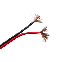 Câble de haut-parleur HiFi 15AWG transparent rouge et noir, cuivre OFC 99,99 %, paire torsadée haut de gamme, gaine PVC, pour audio de voiture et microphone domestique