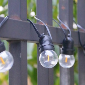 Decoración al aire libre boda fiesta <span class=keywords><strong>guirnalda</strong></span> decorativa DC energía <span class=keywords><strong>Solar</strong></span> globo bombilla G40 ST38 festón LED cadena Hada <span class=keywords><strong>Luz</strong></span> - Product Image 3