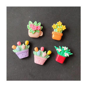 100 pièces Kawaii Flatback résine tulipe Roses en <span class=keywords><strong>pot</strong></span> <span class=keywords><strong>fleur</strong></span> embellissement décoration artisanat Scrapbooking <span class=keywords><strong>bricolage</strong></span> pinces à cheveux accessoires - Product Image 5