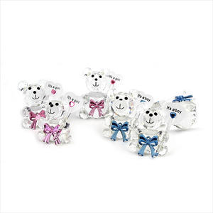 Sunywen — Figurines ours en cristal ornement, cadeau de baptême de bébé pour garçon et fille, babyshower, souvenir d'anniversaire pour enfants - Product Image 4