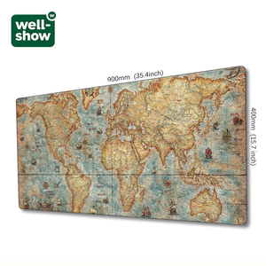 Bản Đồ Thế Giới 35.4X15.7Inch Chơi Game Bàn Mat Với Cao Su Chống Trượt Cơ Sở | Bàn Phím Và Chuột Pad Cho Chơi Game/Văn Phòng | Bàn Di Động Pad - Product Image 2