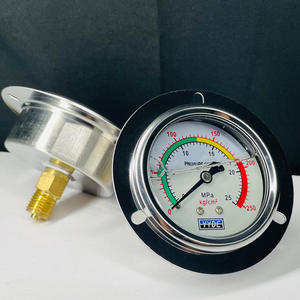 Manomètre de pression d'huile en acier inoxydable de haute précision YN-60, résistant aux chocs, manomètre hydraulique de type arrière 10/25/40/60 MPa - Product Image 1