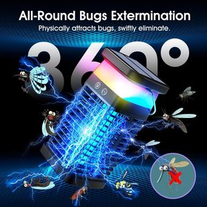 3-MÀU illuminable sạc năng lượng mặt trời LED muỗi Killer đèn ánh sáng ban đêm cho trong nhà và ngoài trời sử dụng - Product Image 3