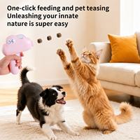 Lanceur de friandises interactif pour animaux de compagnie, pistolet distributeur de nourriture, jouet lanceur de friandises sèches, jouet auto-entretenant pour soulager l'ennui des chats et des chiens
